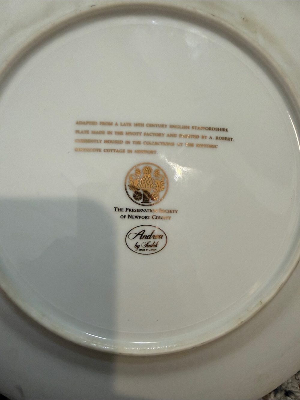 Andrea by Sadek Kingscote Chelsea Bird Octagonal Plate - Picture 3 of 3